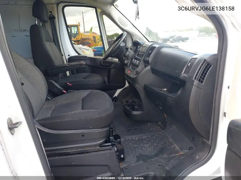 3C6URVJG6LE138158 2020 Ram Promaster 3500 Cargo Van High Roof 159 Wb Ext