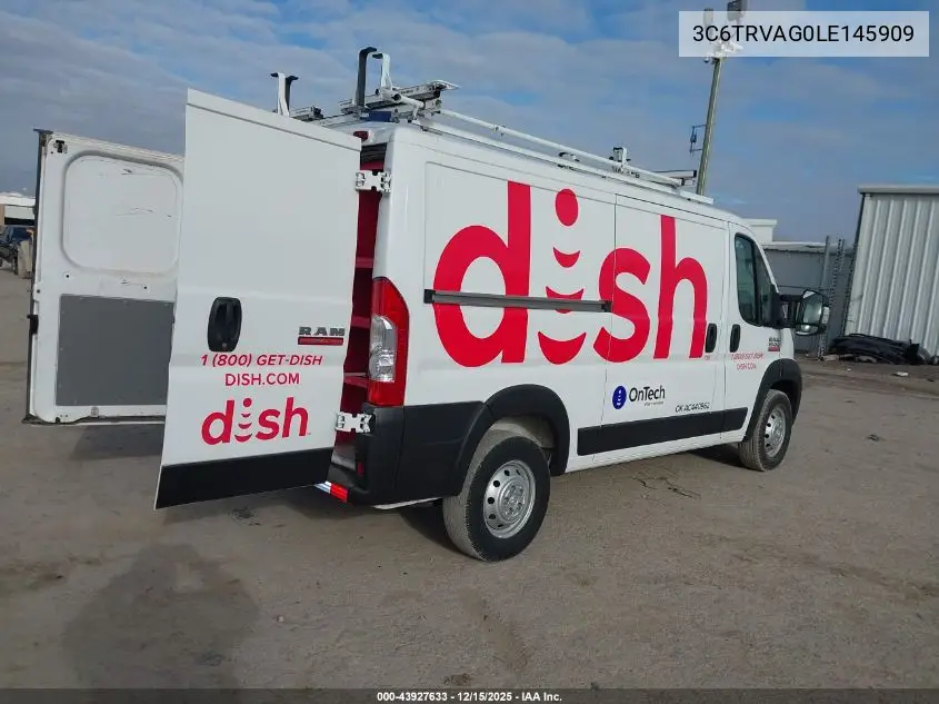 3C6TRVAG0LE145909 2020 Ram Promaster 1500 Low Roof 136 Wb
