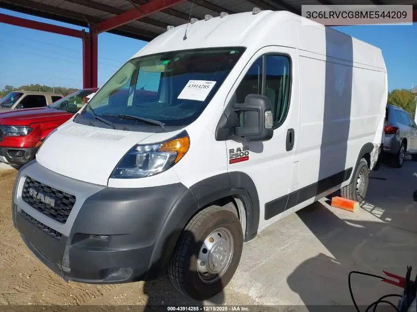3C6LRVCG8ME544209 2021 Ram Promaster 2500 High Roof 136 Wb