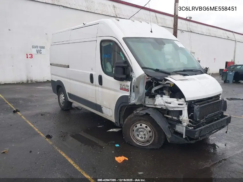 3C6LRVBG6ME558451 2021 Ram Promaster 1500 High Roof 136 Wb