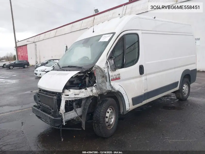 3C6LRVBG6ME558451 2021 Ram Promaster 1500 High Roof 136 Wb