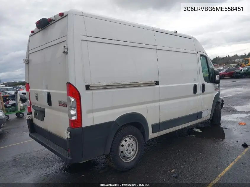 3C6LRVBG6ME558451 2021 Ram Promaster 1500 High Roof 136 Wb