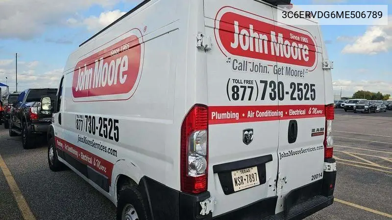 3C6ERVDG6ME506789 2021 Ram Promaster 2500 High Roof 159 Wb