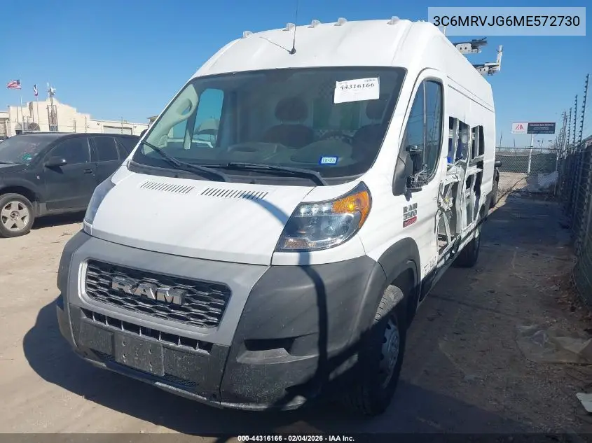 3C6MRVJG6ME572730 2021 Ram Promaster 3500 Cargo Van High Roof 159 Wb Ext