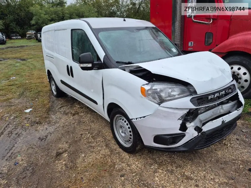 ZFBHRFAB9N6X98744 2022 Ram Promaster City Cargo Van