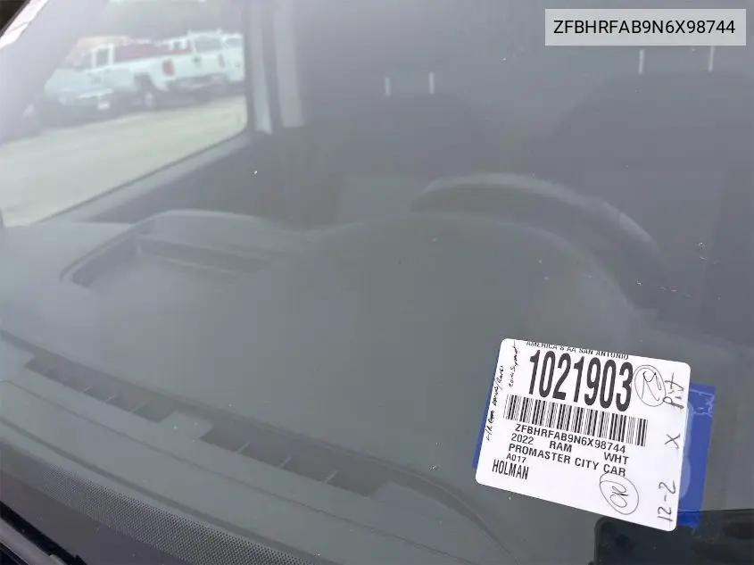 ZFBHRFAB9N6X98744 2022 Ram Promaster City Cargo Van