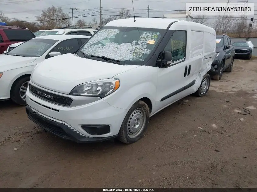 ZFBHRFAB3N6Y53883 2022 Ram Promaster City Cargo Van