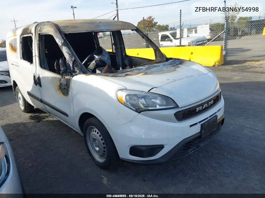 ZFBHRFAB3N6Y54998 2022 Ram Promaster City Cargo Van