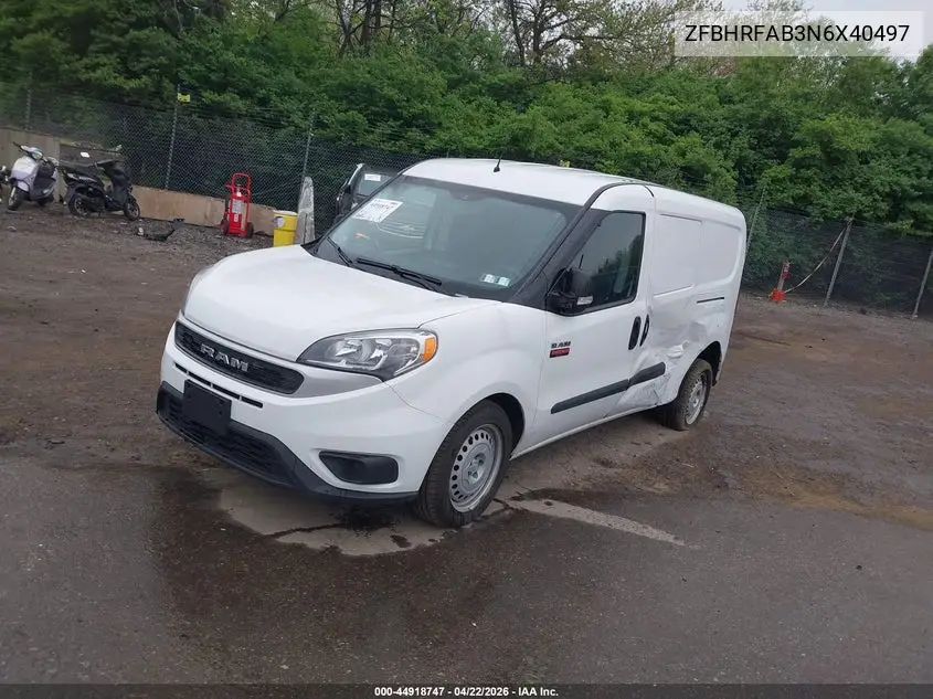 ZFBHRFAB3N6X40497 2022 Ram Promaster City Cargo Van