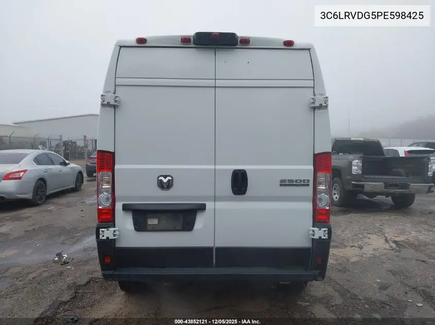 3C6LRVDG5PE598425 2023 Ram Promaster 2500 High Roof 159 Wb