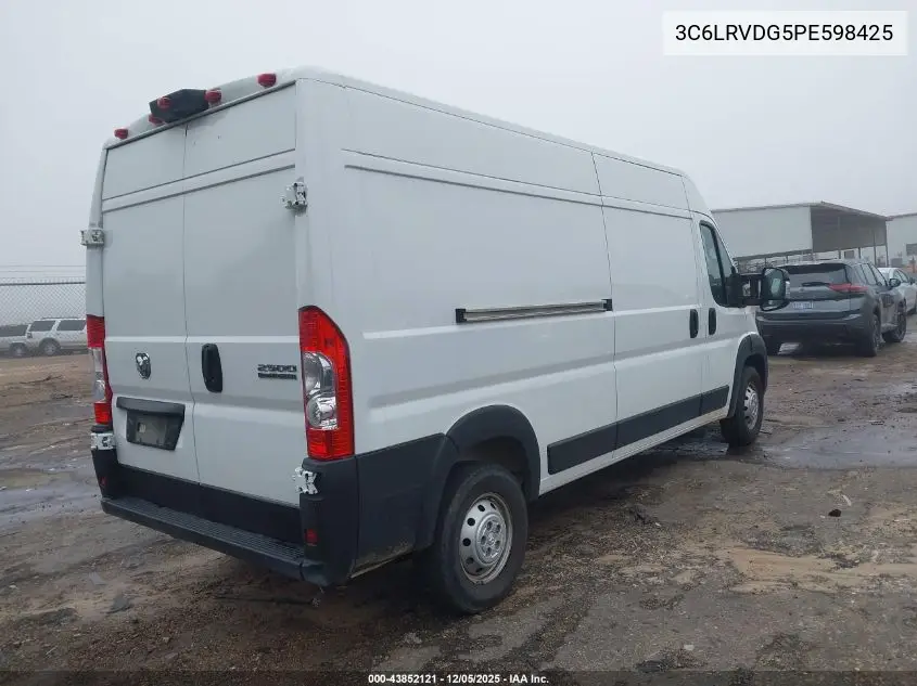3C6LRVDG5PE598425 2023 Ram Promaster 2500 High Roof 159 Wb