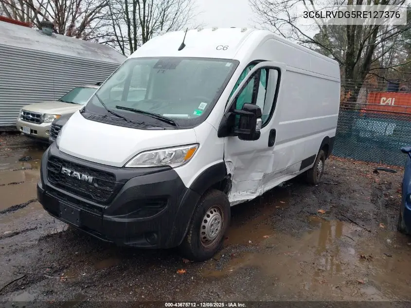 3C6LRVDG5RE127376 2024 Ram Promaster 2500 Tradesman High Roof 159 Wb W/Pass Seat