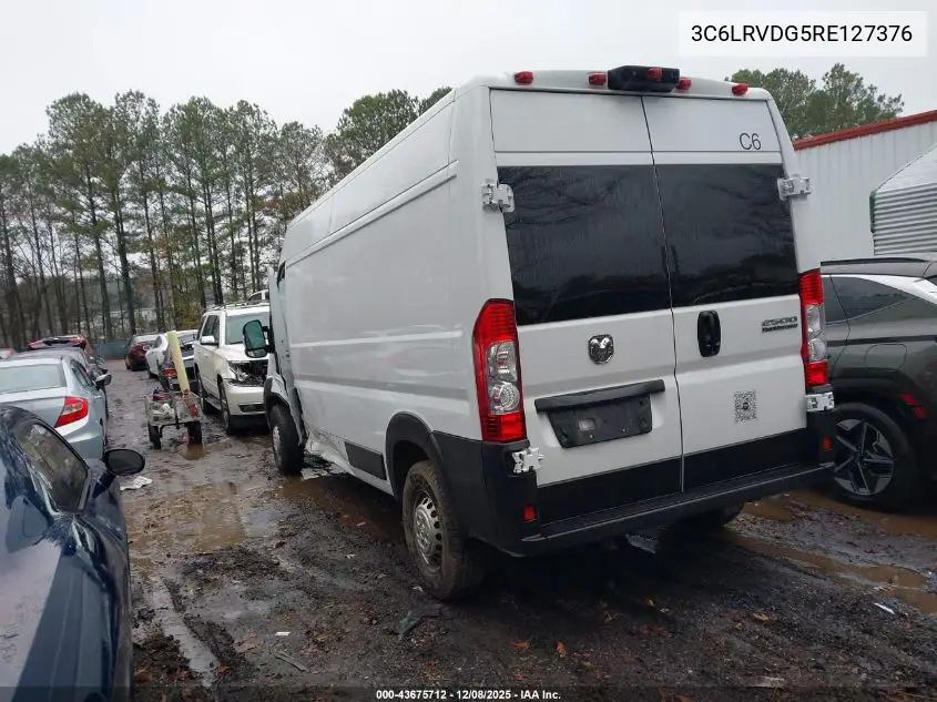 3C6LRVDG5RE127376 2024 Ram Promaster 2500 Tradesman High Roof 159 Wb W/Pass Seat