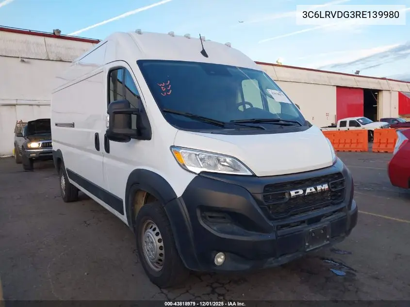 3C6LRVDG3RE139980 2024 Ram Promaster 2500 Tradesman High Roof 159 Wb W/Pass Seat