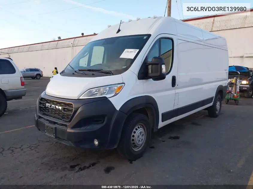 3C6LRVDG3RE139980 2024 Ram Promaster 2500 Tradesman High Roof 159 Wb W/Pass Seat