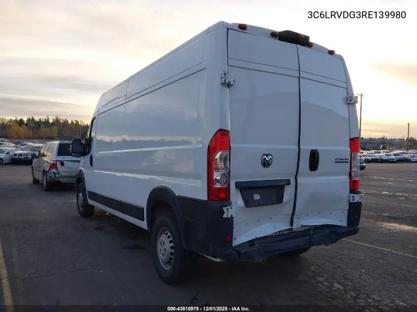 3C6LRVDG3RE139980 2024 Ram Promaster 2500 Tradesman High Roof 159 Wb W/Pass Seat