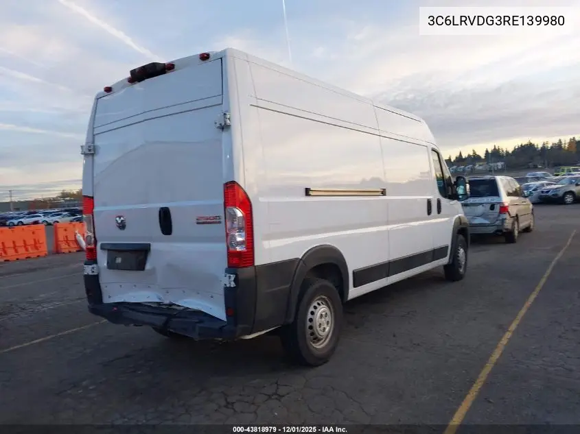 3C6LRVDG3RE139980 2024 Ram Promaster 2500 Tradesman High Roof 159 Wb W/Pass Seat