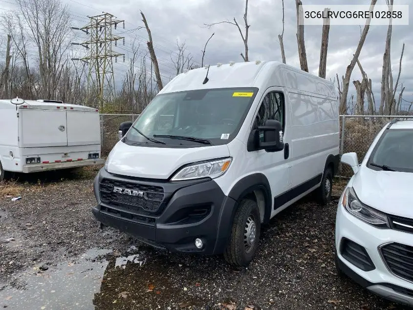 3C6LRVCG6RE102858 2024 Ram Promaster 2500 Tradesman High Roof 136 Wb W/Pass Seat