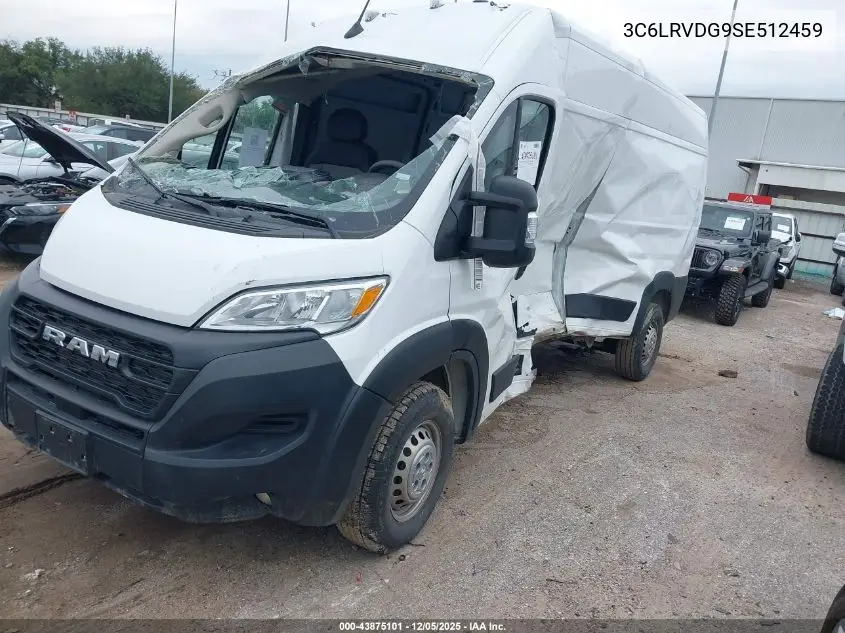 3C6LRVDG9SE512459 2025 Ram Promaster 2500 Tradesman High Roof 159 Wb W/Pass Seat