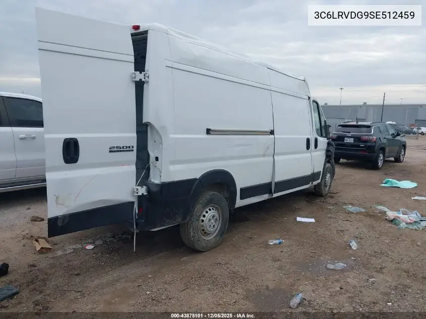 3C6LRVDG9SE512459 2025 Ram Promaster 2500 Tradesman High Roof 159 Wb W/Pass Seat
