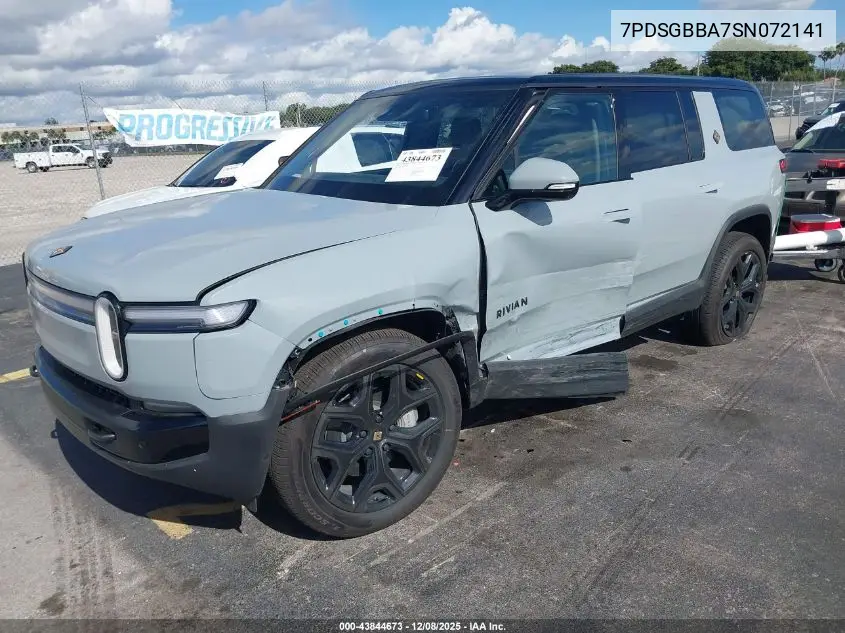 7PDSGBBA7SN072141 2025 Rivian R1S Adventure Dual Motor Large Pack/Adventure Dual Motor Max Pack