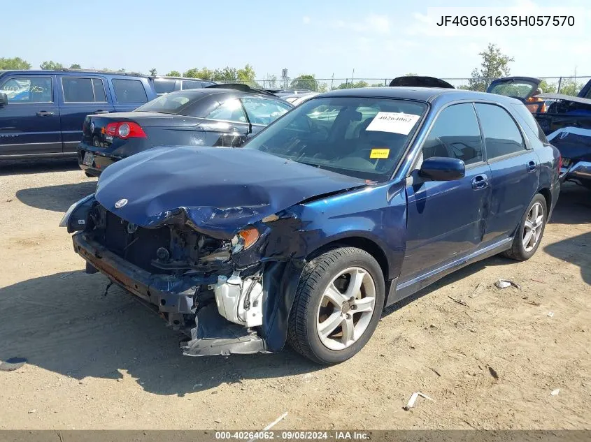 2005 Saab 9-2X Linear VIN: JF4GG61635H057570 Lot: 40264062