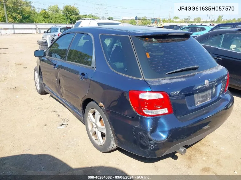 2005 Saab 9-2X Linear VIN: JF4GG61635H057570 Lot: 40264062