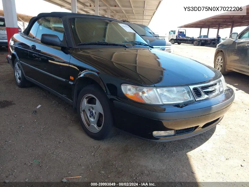 YS3DD75N0X7022206 1999 Saab 9-3