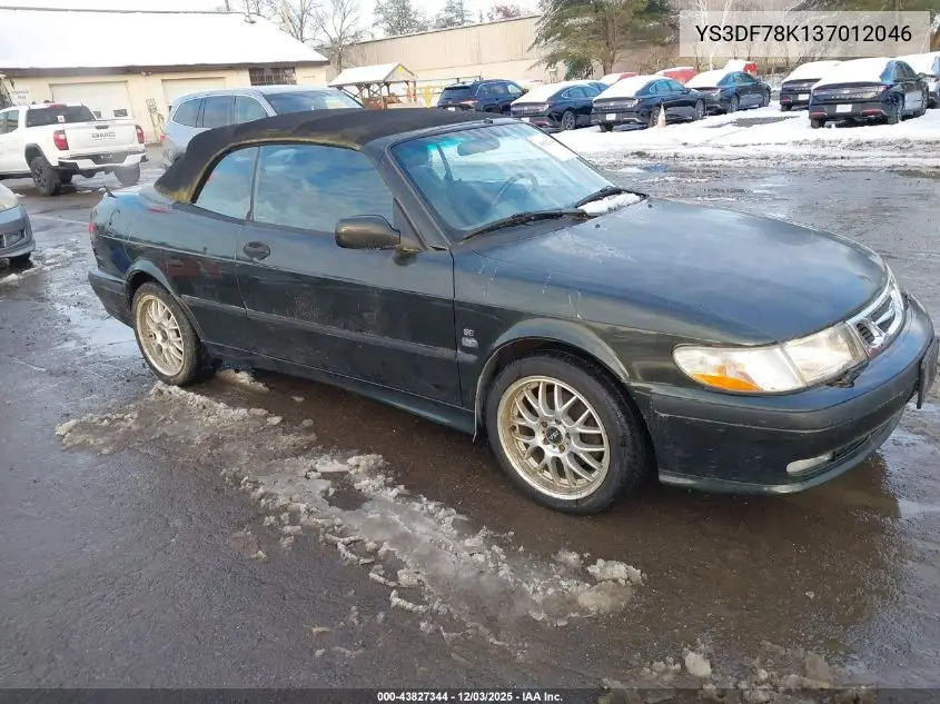 YS3DF78K137012046 2003 Saab 9-3 Se