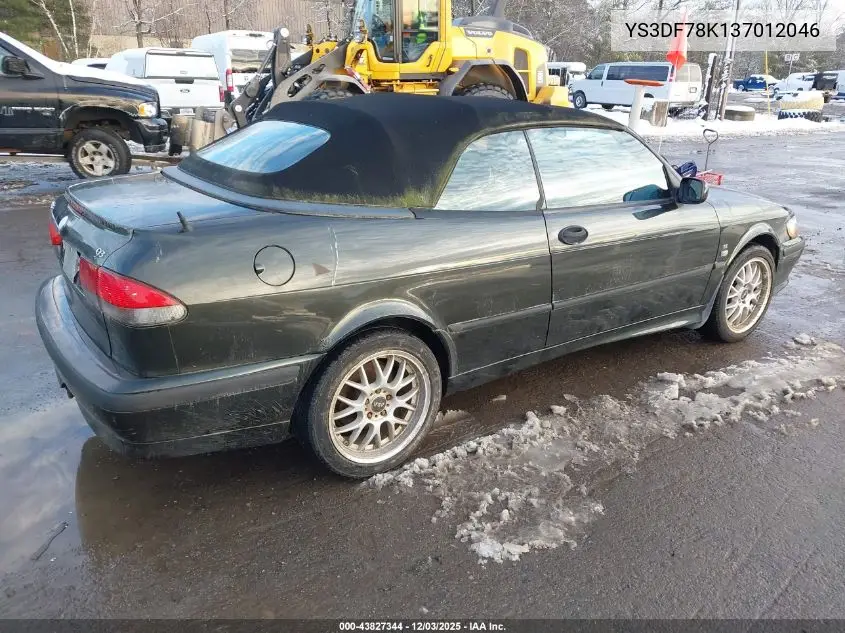 YS3DF78K137012046 2003 Saab 9-3 Se