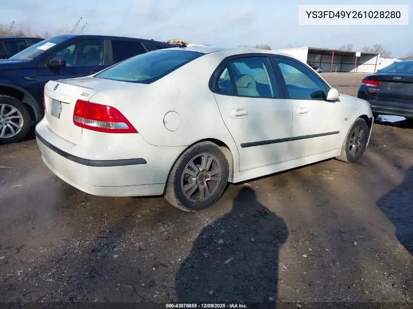 YS3FD49Y261028280 2006 Saab 9-3 2.0T