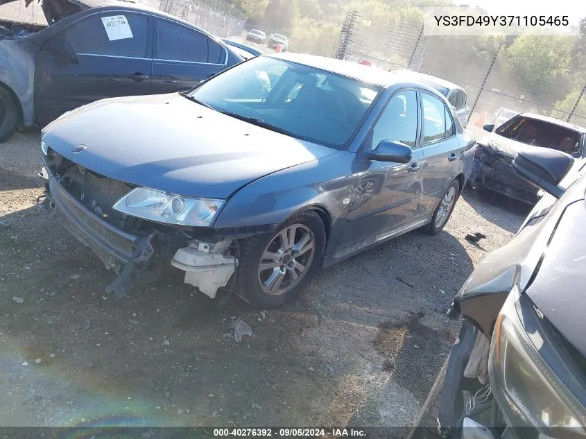 YS3FD49Y371105465 2007 Saab 9-3 2.0T