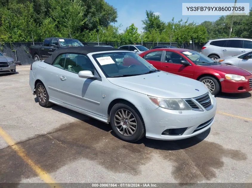 YS3FB79YX86007058 2008 Saab 9-3 2.0T