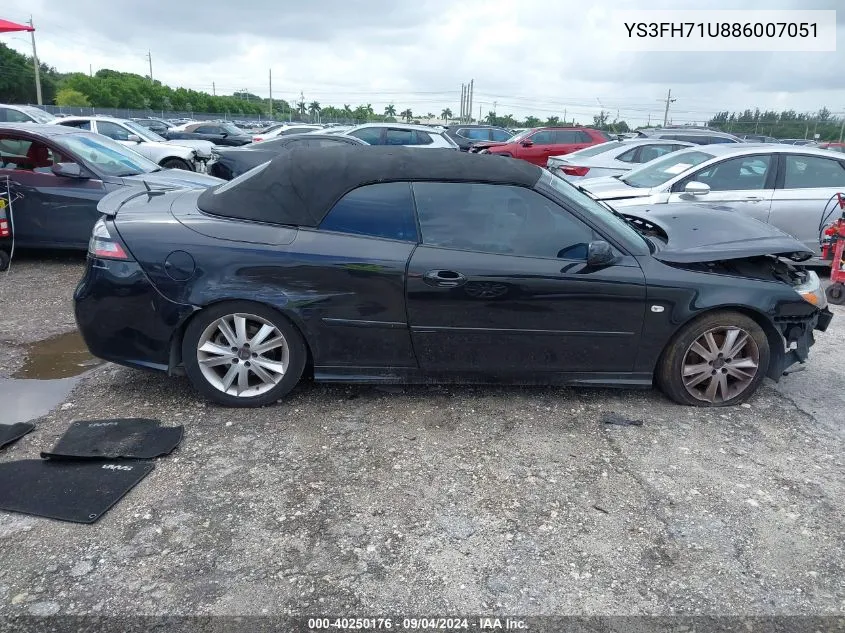 YS3FH71U886007051 2008 Saab 9-3 Aero