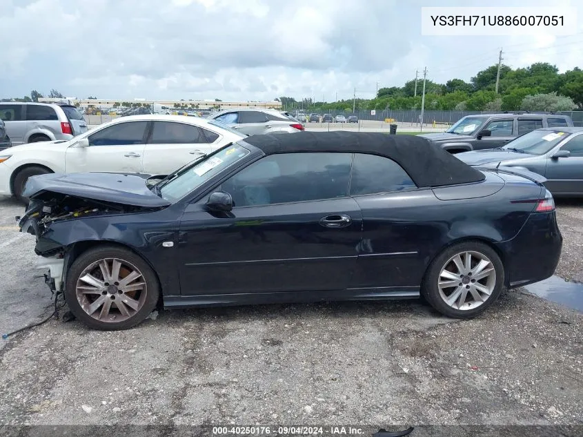 YS3FH71U886007051 2008 Saab 9-3 Aero