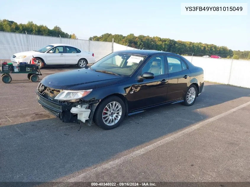 YS3FB49Y081015049 2008 Saab 9-3 2.0T