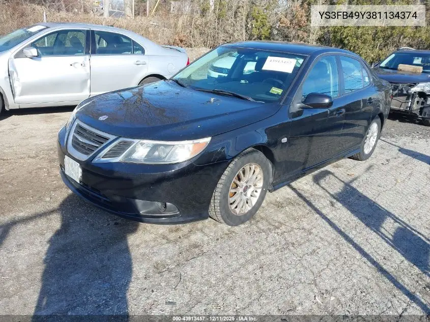 YS3FB49Y381134374 2008 Saab 9-3 2.0T