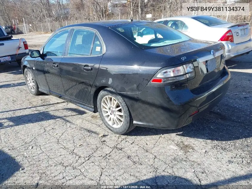 YS3FB49Y381134374 2008 Saab 9-3 2.0T