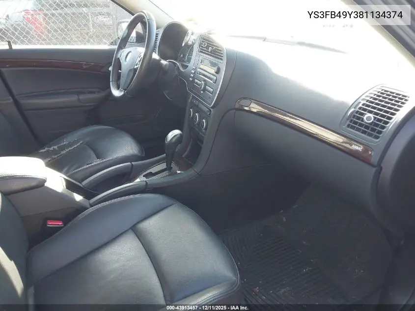 YS3FB49Y381134374 2008 Saab 9-3 2.0T