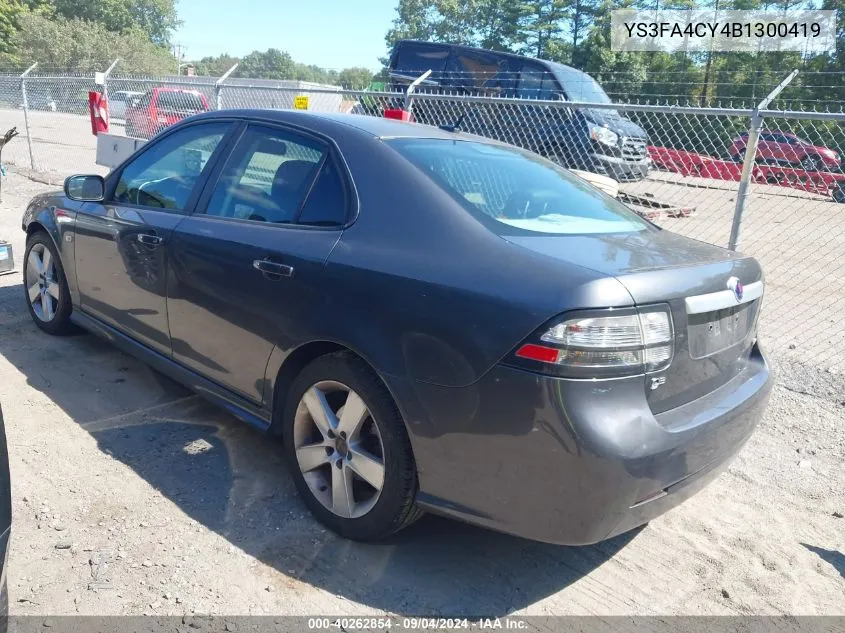 YS3FA4CY4B1300419 2011 Saab 9-3