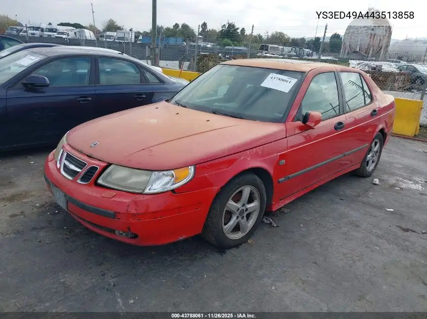 YS3ED49A443513858 2004 Saab 9-5 Arc