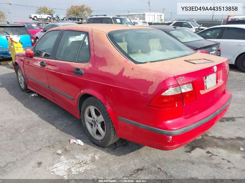 YS3ED49A443513858 2004 Saab 9-5 Arc