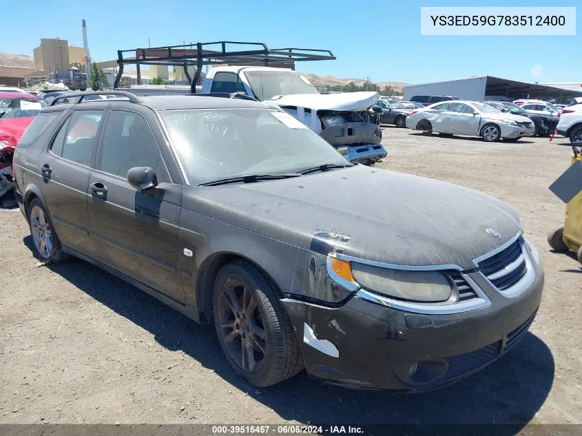 YS3ED59G783512400 2008 Saab 9-5 2.3T