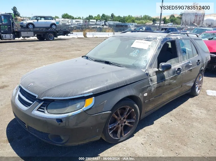 YS3ED59G783512400 2008 Saab 9-5 2.3T