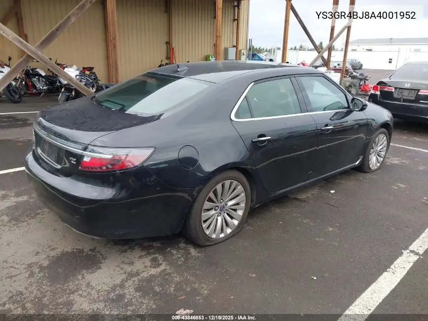YS3GR4BJ8A4001952 2010 Saab 9-5 Aero