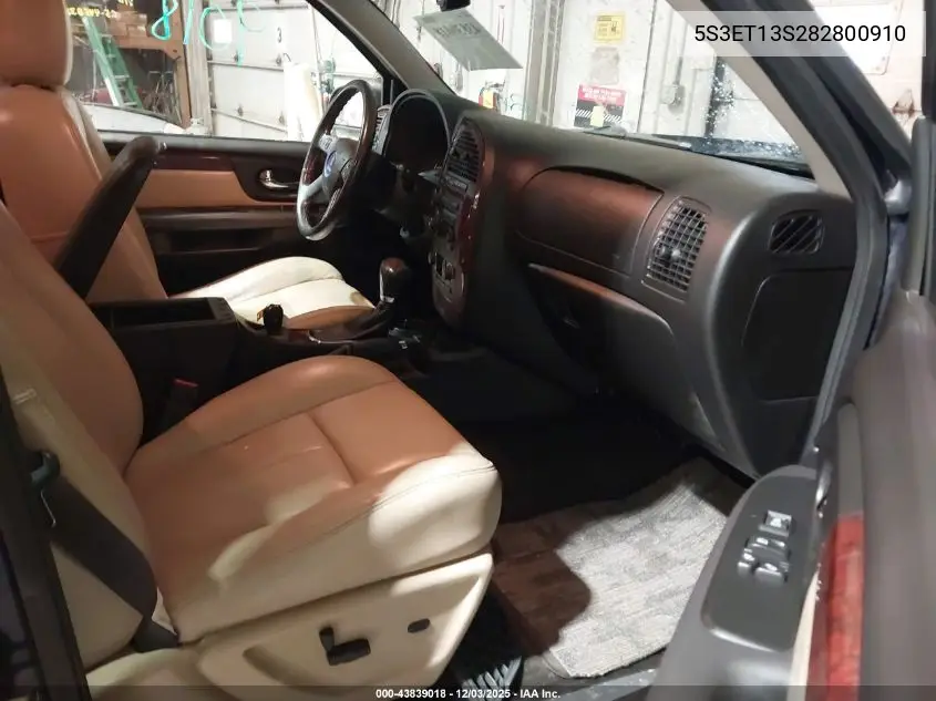 5S3ET13S282800910 2008 Saab 9-7X 4.2I