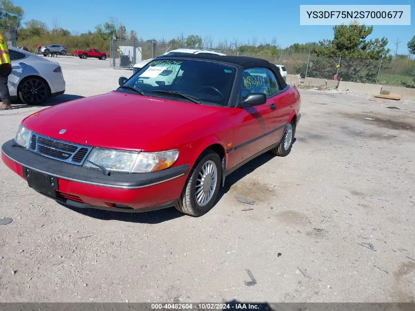 YS3DF75N2S7000677 1995 Saab 900 Se Turbo