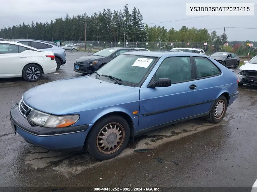 YS3DD35B6T2023415 1996 Saab 900 S