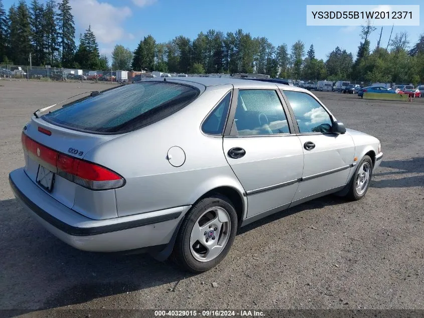 YS3DD55B1W2012371 1998 Saab 900 S