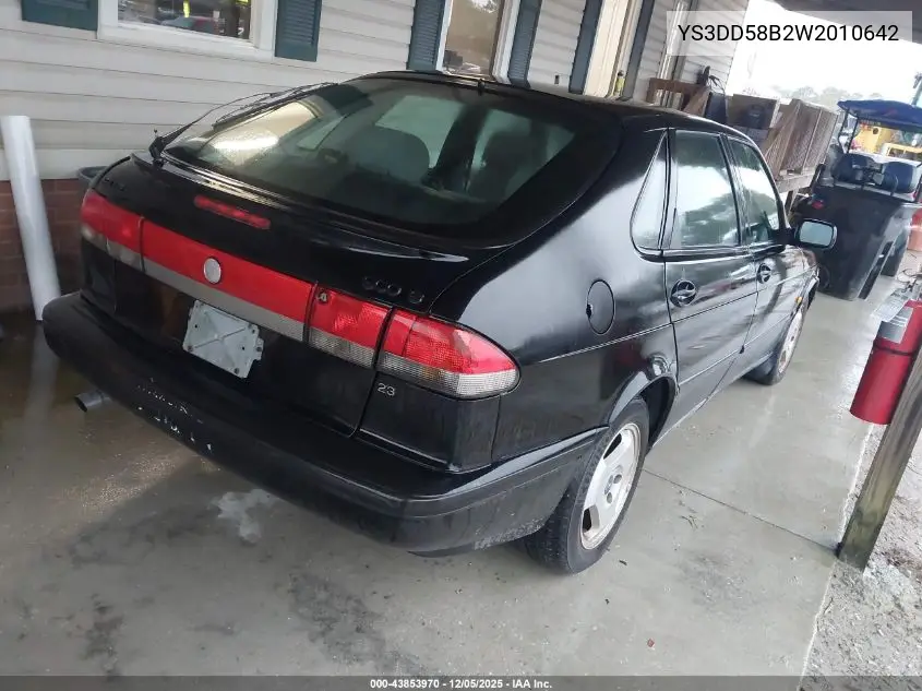 YS3DD58B2W2010642 1998 Saab 900 S